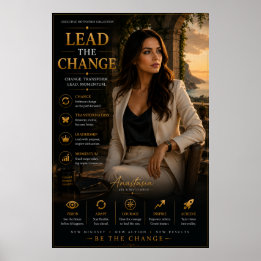 Led Förändringen – Kontorsmotivationsaffisch Poster
