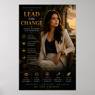 Led Förändringen – Kontorsmotivationsaffisch Poster