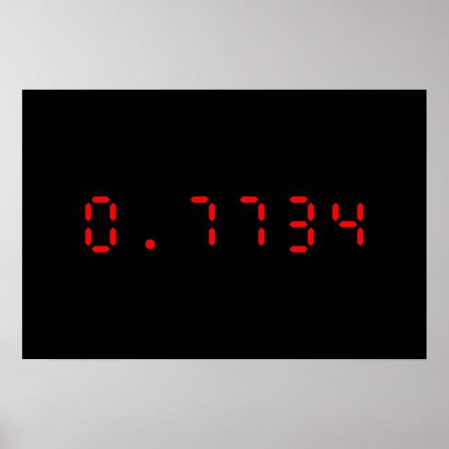 LED-kalkylator Hej | 0,7734 Poster (Framsidan)