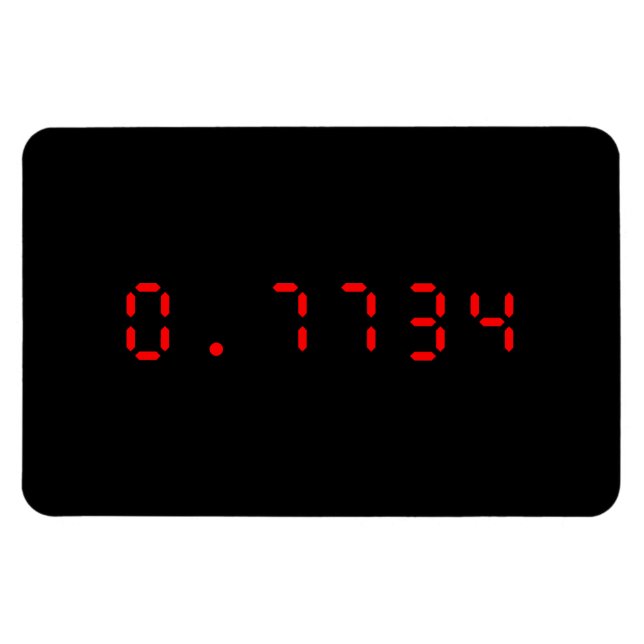 LED-kalkylatorns Hej | 2005 | UP Magnet (Horisontell)