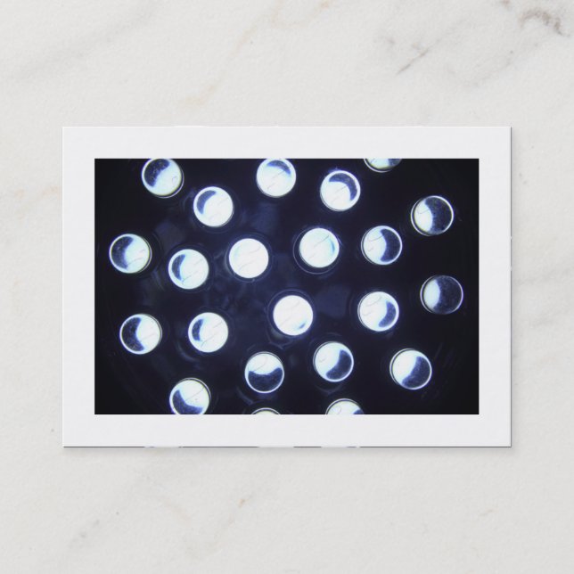 LED-lampor (med kanter) Visitkort (Framsida)