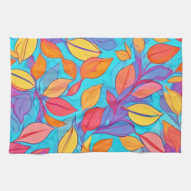 LED Lit Brothel: Tecknad Löv Kökshandduk (Horisontell)