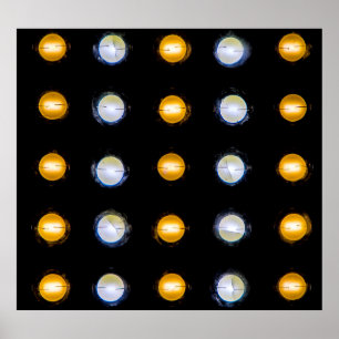 LED-ljus, abstrakt för avslutning. Poster