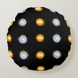 LED-ljus, abstrakt för avslutning. Rund Kudde