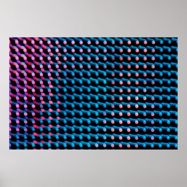 LED ljus på skylten. Det här är ett oklart foto Poster (Framsidan)