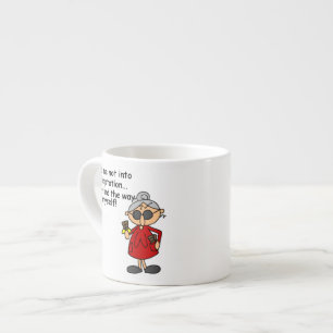 Led mig inte till Tempation Humor Espressomugg