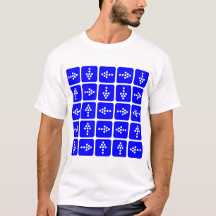 LED Stil-pilar - blå T Shirt