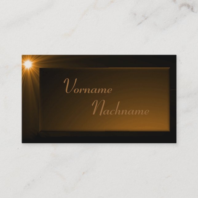 LED Supernova bronze Visitkort (Framsida)