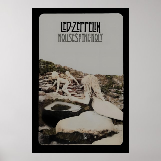 Led Zeppelin 1973 Houses of the Holly US Promo Poster (Framsidan)