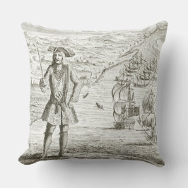 Leda Bartholomew Roberts (1682-1722) med två s Kudde