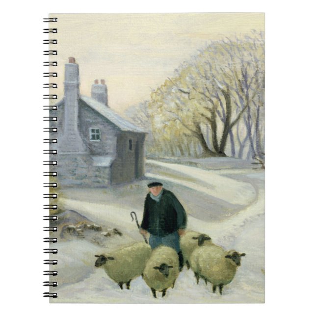 Leda fåren anteckningsbok med spiral (Framsidan)