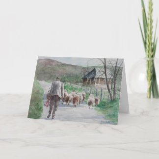 Leda fåren helgkort