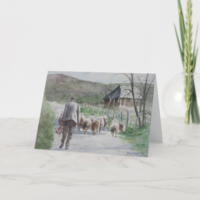 Leda fåren helgkort (Framsida)