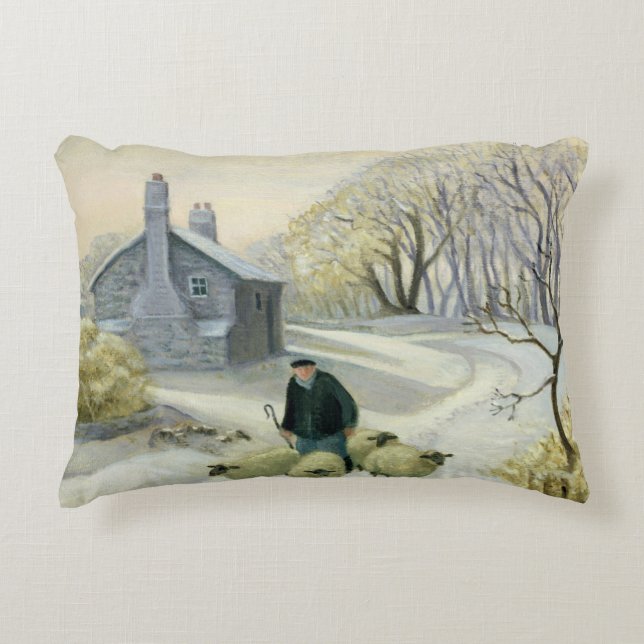 Leda fåren prydnadskudde (Framsidan)