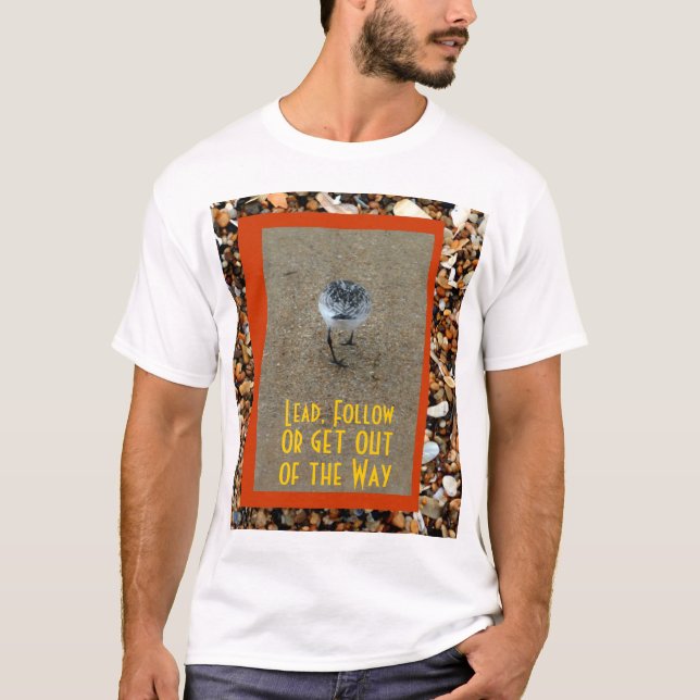 Leda, följ eller få avlägsen tee shirt (Framsida)