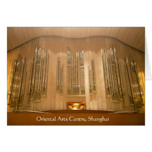 Leda i rör organ, Shanghai, china Hälsningskort