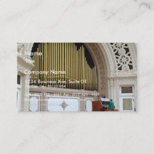 Leda i rör organ Spreckels Visitkort