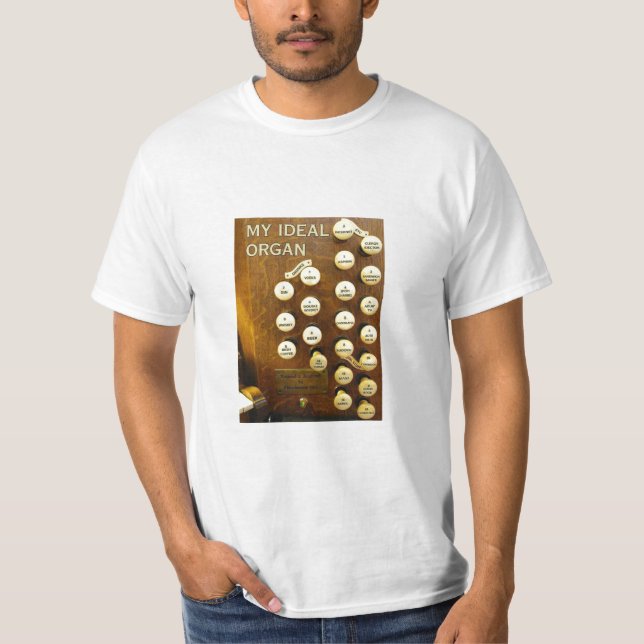 leda i rör organ t shirt (Framsida)
