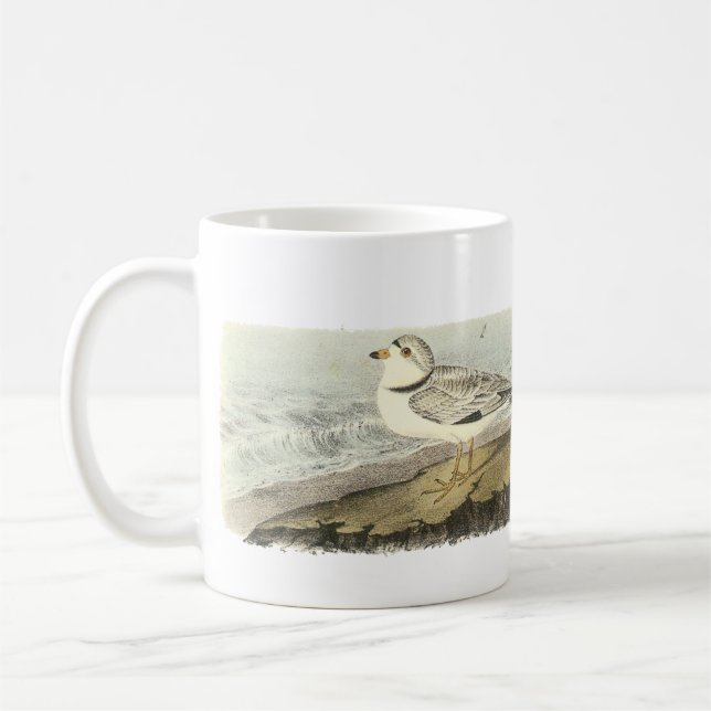 Leda i rör ploveren, John Audubon Kaffemugg (Vänster)
