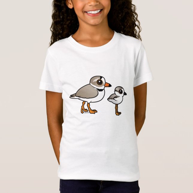 Leda i rör ploveren med chicken t shirt (Framsida)