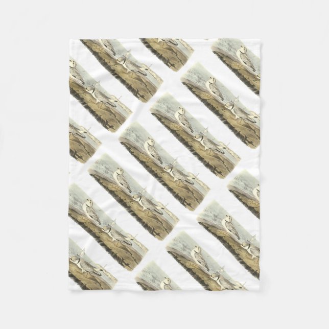 Leda i rör ploveren vid Audubon Fleecefilt (Framsidan)