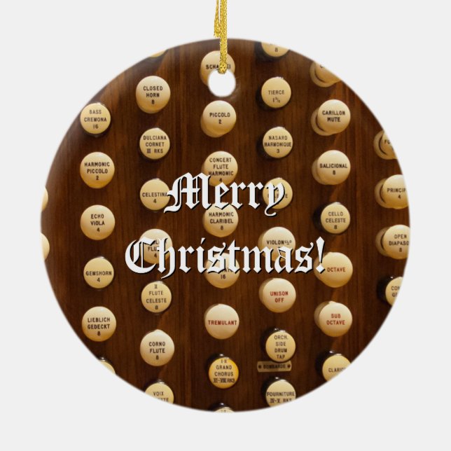 Leda i rör prydnaden för jul för organstoppknoppar julgransprydnad keramik (Baksidan)