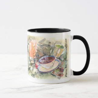 "Leda i rör - varm" kaffemugg