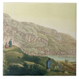 Leda kocken (1728-79) i Alaska under hans resa Kakelplatta