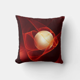 Leda mig till Temptation Abstrakt Red Fractal Art Kudde