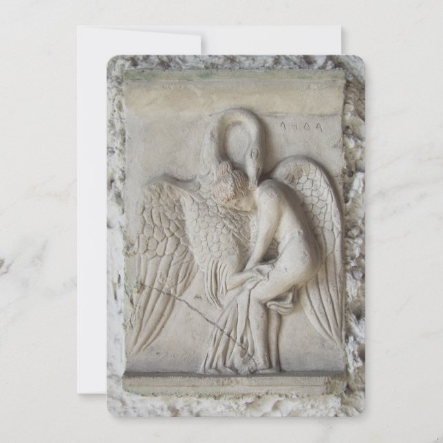 Leda och Svan Julkort (Framsida)