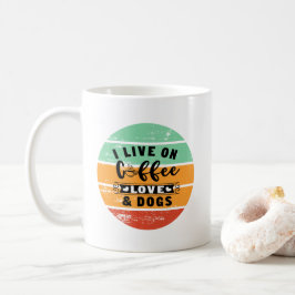 Leda på kaffe Kärlek och Hundar Kaffemugg
