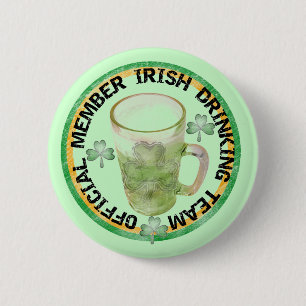 Ledamot av Irish Drinking Team Tshirts och Gifts Knapp