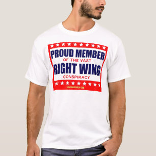 LEDAMOT AV KONSPIRATINS VAST RIGHT WING TEE