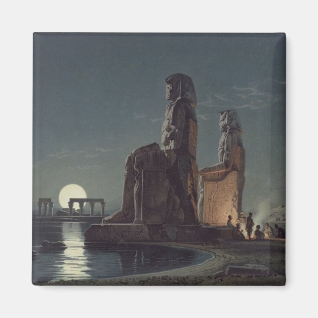 Ledamotens kolossi, Thebes, en av 24 illustrat Magnet (Framsidan)