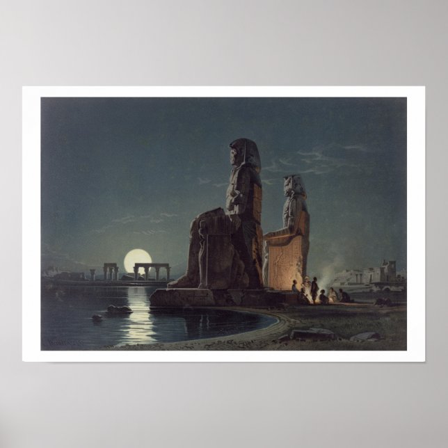 Ledamotens kolossi, Thebes, en av 24 illustrat Poster (Framsidan)