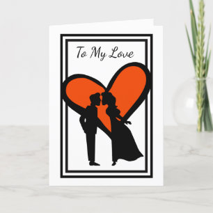 Ledande Dam eller Man Romantic Movie Valentine Car Kort