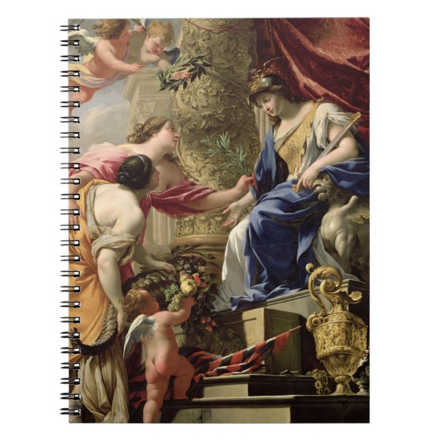 Ledande fred för Prudence och överflöd, c.1645 Anteckningsbok (Framsidan)