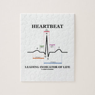 Ledande indikator för hjärtslag av liv (ECG/EKG) Pussel