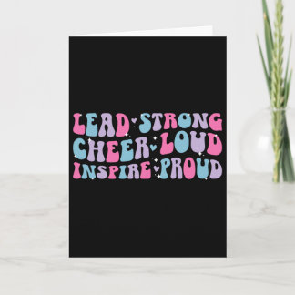 Ledande stark jubel högt jubel Kapten Cheerleading Kort