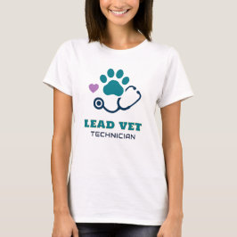 🩺 Ledande veterinär tekniker veterinärklinik team T Shirt