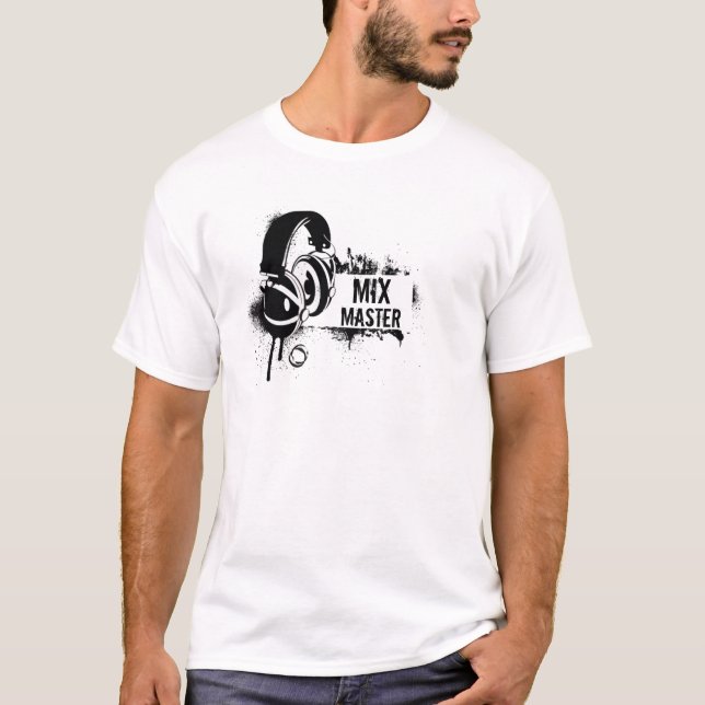 Ledar- DJ-blandning T Shirt (Framsida)