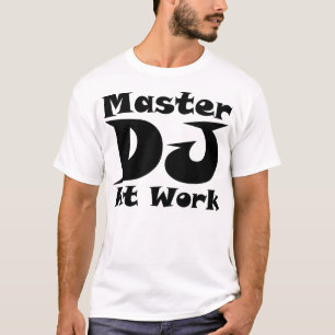 Ledar- DJ på skjortan för arbete T tänder Tee Shirt
