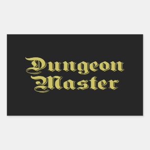 Ledar- Dungeon Rektangulärt Klistermärke