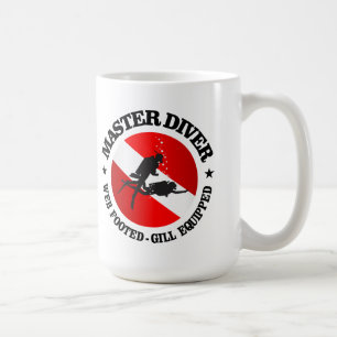 Ledar- dykare (medaljongen) kaffemugg