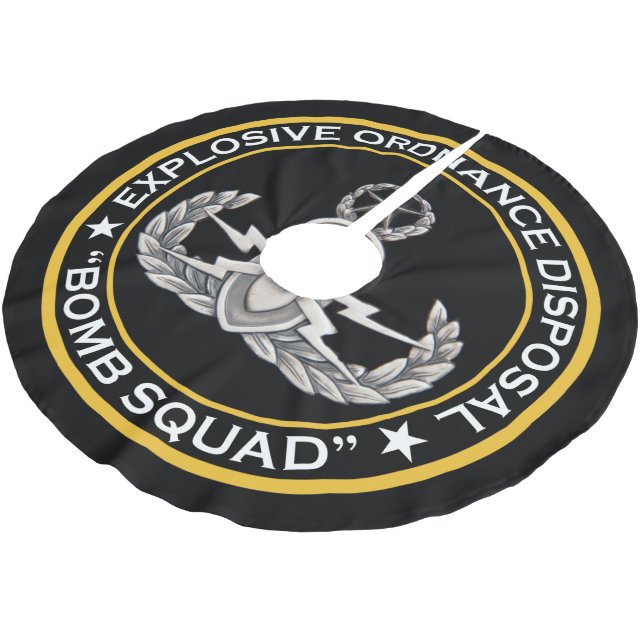 Ledar- EOD bombarderar squaden Julgransmatta Borstad Polyester (Vinklad)