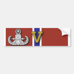 Ledar- EOD brons stjärna "V ", Bildekal