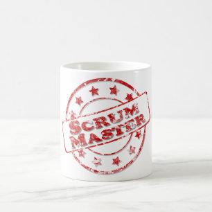 Ledar- frimärkemugg för Scrum Kaffemugg