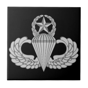 Ledar- hopp-/Parachutistvingar Kakelplatta