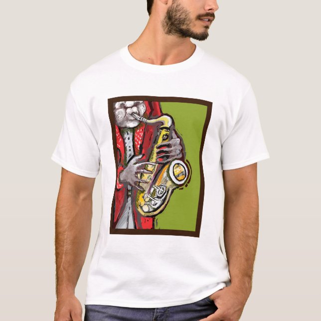 ** Ledar- Jazz ** T-shirt (Framsida)