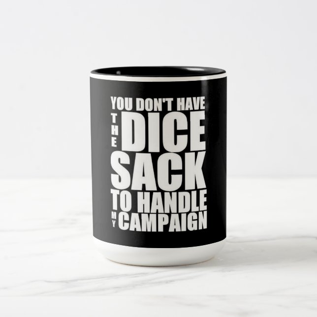 ledar- kampanj för dungeon Två-Tonad mugg (Center)